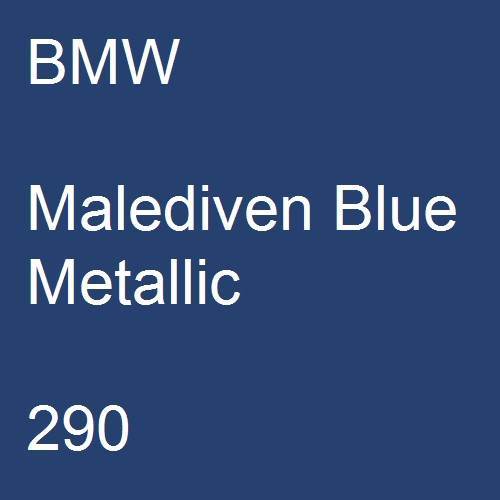 BMW, Malediven Blue Metallic, 290.